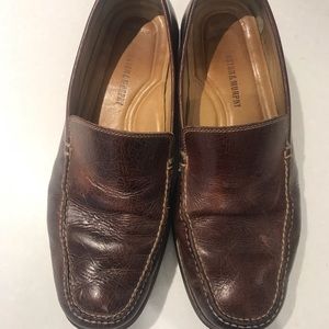 Men’s brown Johnston & Murphy loafers 10